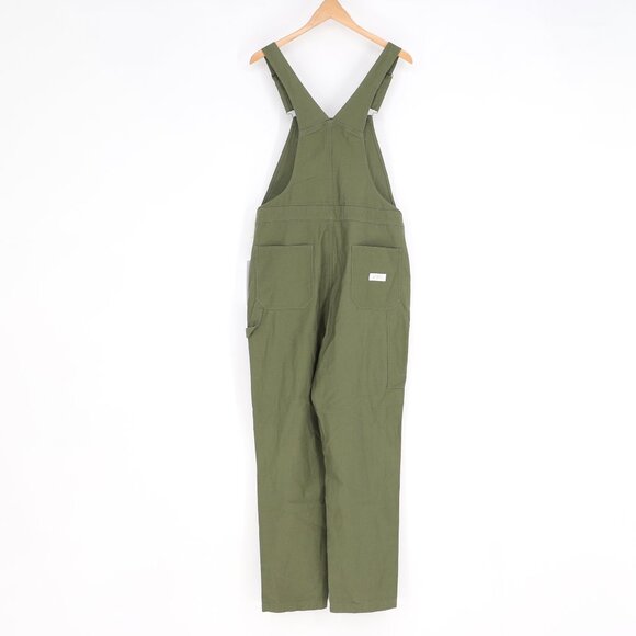 NWT SATURDAYS NYC Men's Sigrid Overalls Cotton Canvas Sage Green Size S - Picture 2 of 14